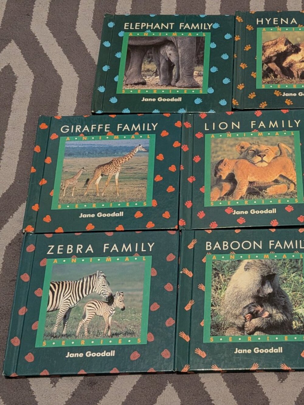 Vintage Jane Goodall animal series book set, full set
